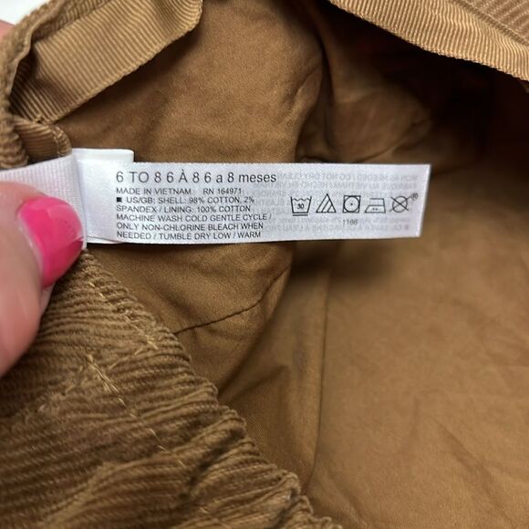 Janie and Jack 100047321 Brown Corduroy Newsboy Cap size 6 to 8 - Picture 9 of 9